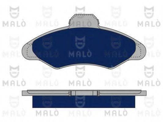 MALO 1050006 Комплект гальмівних колодок, дискове гальмо
