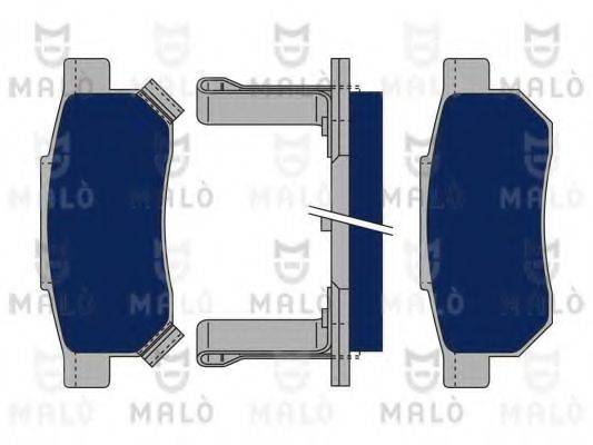MALO 1050015 Комплект гальмівних колодок, дискове гальмо