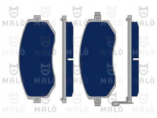 MALO 1050044 Комплект гальмівних колодок, дискове гальмо