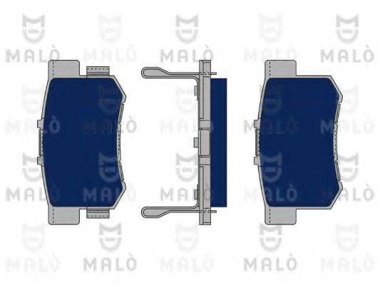 MALO 1050048 Комплект гальмівних колодок, дискове гальмо