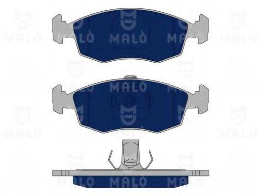 MALO 1050078 Комплект гальмівних колодок, дискове гальмо