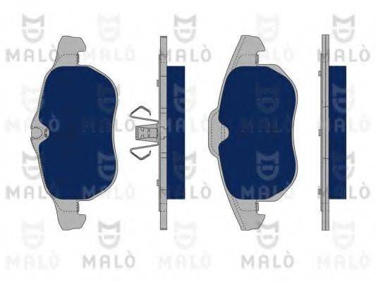 MALO 1050127 Комплект гальмівних колодок, дискове гальмо