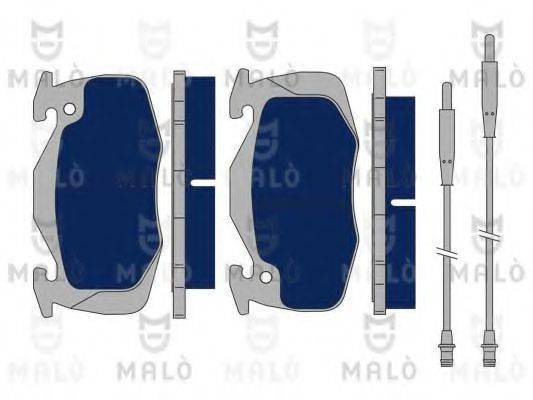 MALO 1050147 Комплект гальмівних колодок, дискове гальмо