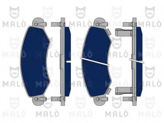 MALO 1050153 Комплект гальмівних колодок, дискове гальмо