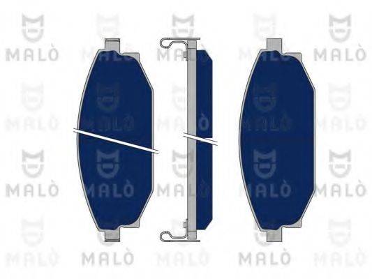 MALO 1050166 Комплект гальмівних колодок, дискове гальмо