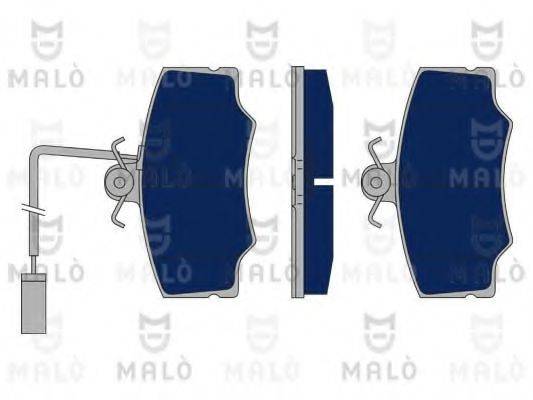 MALO 1050182 Комплект гальмівних колодок, дискове гальмо