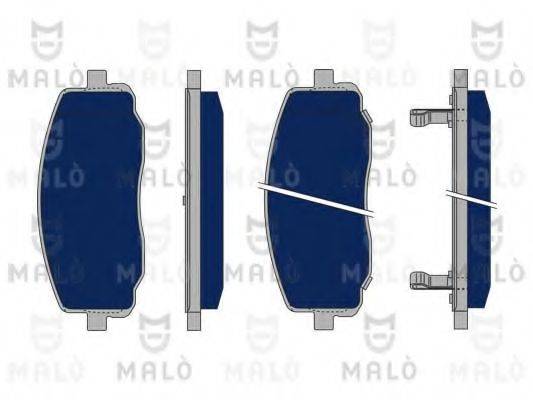 MALO 1050188 Комплект гальмівних колодок, дискове гальмо