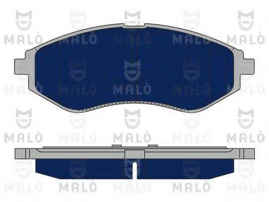 MALO 1050193 Комплект гальмівних колодок, дискове гальмо