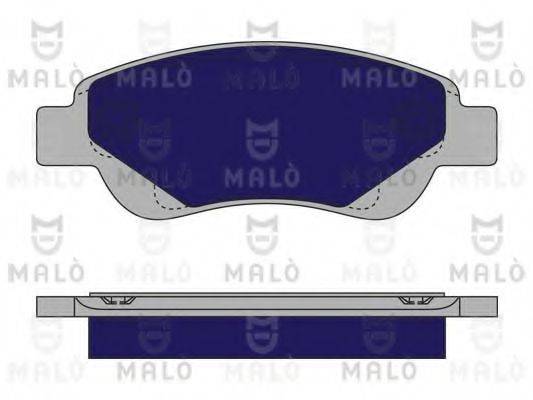 MALO 1050207 Комплект гальмівних колодок, дискове гальмо