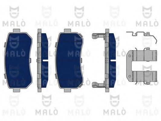 MALO 1050211 Комплект гальмівних колодок, дискове гальмо