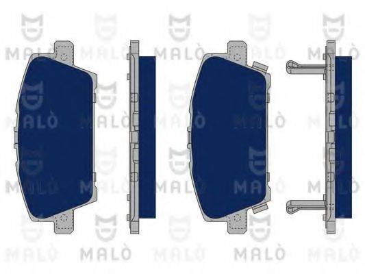 MALO 1050237 Комплект гальмівних колодок, дискове гальмо