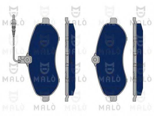 MALO 1050242 Комплект гальмівних колодок, дискове гальмо