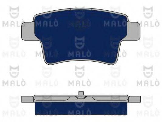 MALO 1050251 Комплект гальмівних колодок, дискове гальмо
