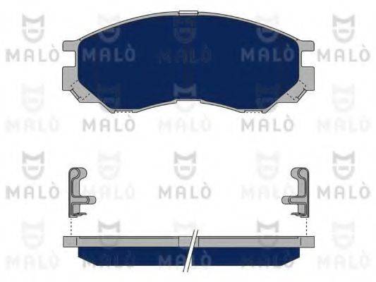 MALO 1050398 Комплект гальмівних колодок, дискове гальмо