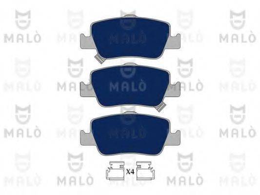 MALO 1051015 Комплект гальмівних колодок, дискове гальмо