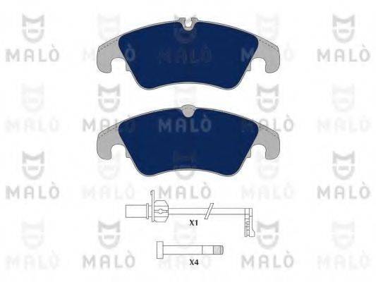 MALO 1051087 Комплект гальмівних колодок, дискове гальмо