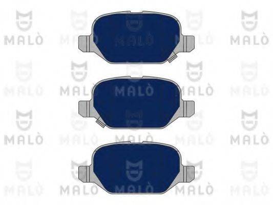 MALO 1051127 Комплект гальмівних колодок, дискове гальмо