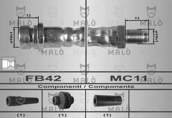 MALO 80216 Гальмівний шланг