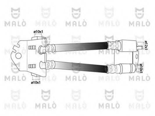 MALO 80453 Гальмівний шланг