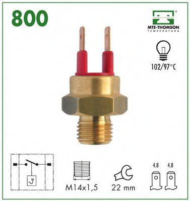 MTE-THOMSON 800 термовимикач, сигнальна лампа рідини, що охолоджує