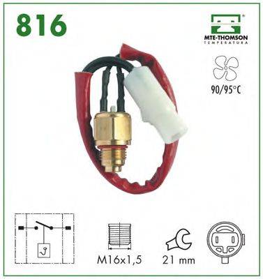 MTE-THOMSON 816 Термивимикач, вентилятор радіатора