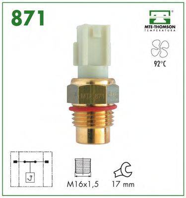 MTE-THOMSON 871 Термивимикач, вентилятор радіатора