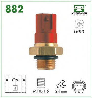 MTE-THOMSON 882 Термивимикач, вентилятор радіатора