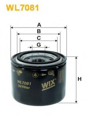 WIX FILTERS WL7081 Масляний фільтр
