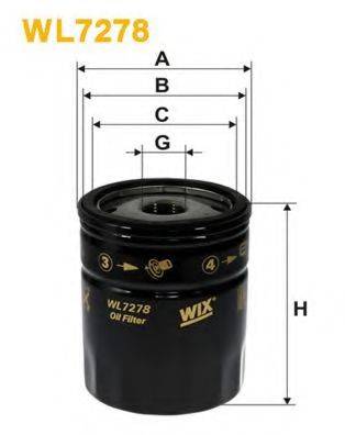 WIX FILTERS WL7278 Масляний фільтр