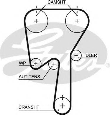 GATES 5509XS Ремінь ГРМ