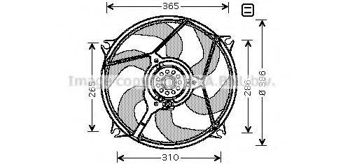 PRASCO CN7529 Вентилятор, охолодження двигуна