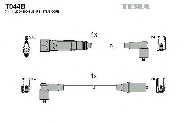 TESLA T044B Комплект дротів запалювання