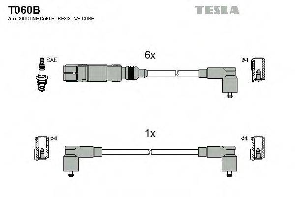 TESLA T060B Комплект дротів запалювання