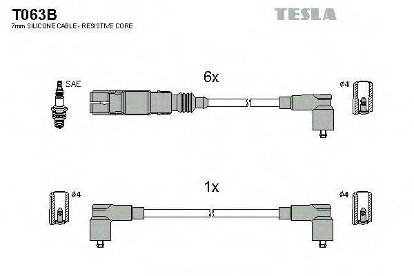 TESLA T063B Комплект дротів запалювання