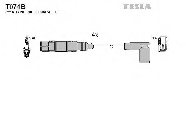 TESLA T074B Комплект дротів запалювання