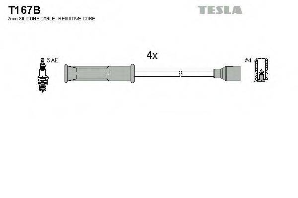 TESLA T167B Комплект дротів запалювання