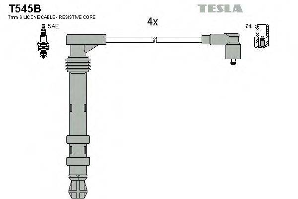 TESLA T545B Комплект дротів запалювання