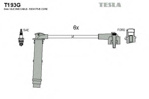 TESLA T193G Комплект дротів запалювання