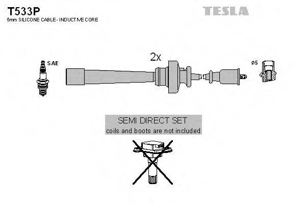 TESLA T533P Комплект дротів запалювання