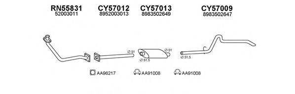 VENEPORTE 570008 Система випуску ОГ