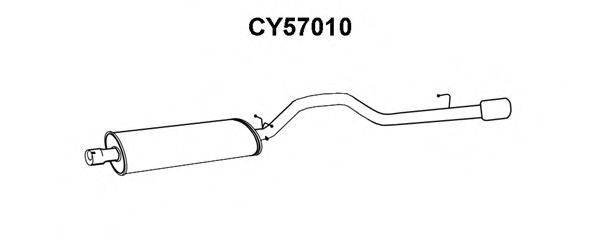VENEPORTE CY57010 Глушник вихлопних газів кінцевий