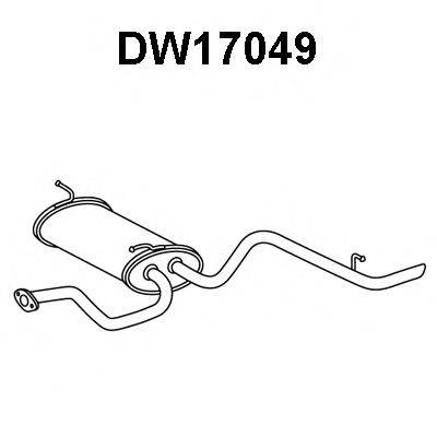 VENEPORTE DW17049 Глушник вихлопних газів кінцевий