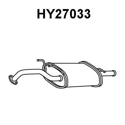VENEPORTE HY27033 Глушник вихлопних газів кінцевий
