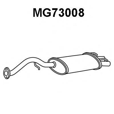 MG WCG000060 Глушник вихлопних газів кінцевий