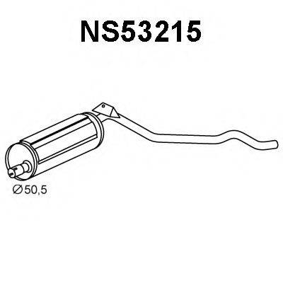 VENEPORTE NS53215 Глушник вихлопних газів кінцевий