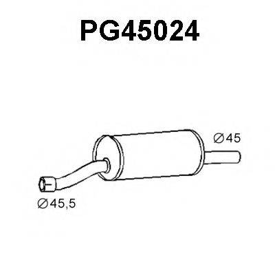 VENEPORTE PG45024 Передглушувач вихлопних газів