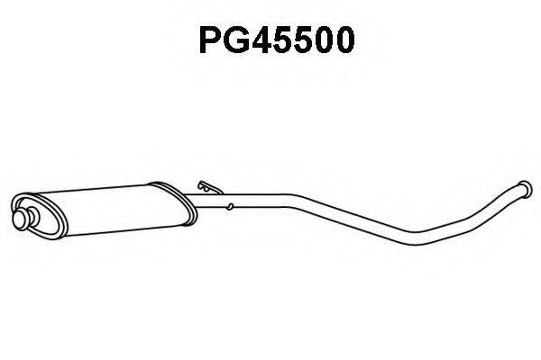 VENEPORTE PG45500 Глушник вихлопних газів кінцевий