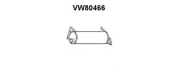 VENEPORTE VW80466 Середній глушник вихлопних газів