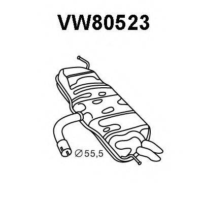 VAG JZW253609L Глушник вихлопних газів кінцевий