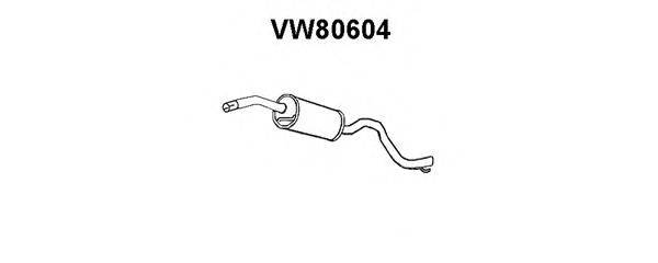 VENEPORTE VW80604 Середній глушник вихлопних газів